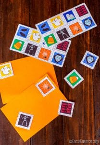 sellos postales para Halloween