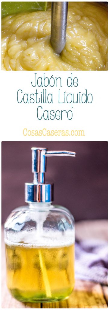 El jabón de Castilla líquido, hecho con aceite de oliva, es un jabón muy hidratante y versátil. Aprende hacerlo en casa y ahórrate dinero.