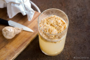 ginger bug después de varios días con unas burbujas